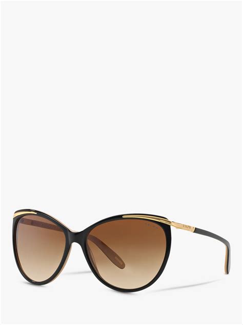 ralph lauren chain-link cat-eye sunglasses